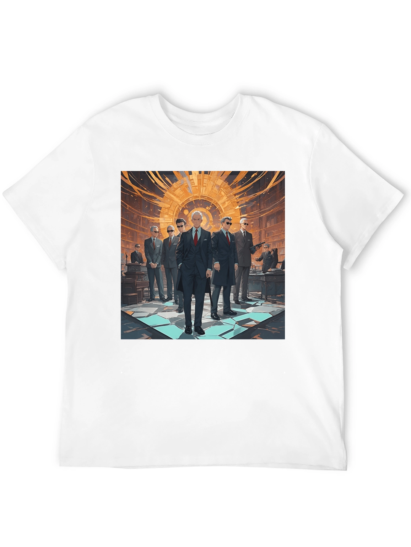 Stylish Graphic Print Crew Neck T-Shirt