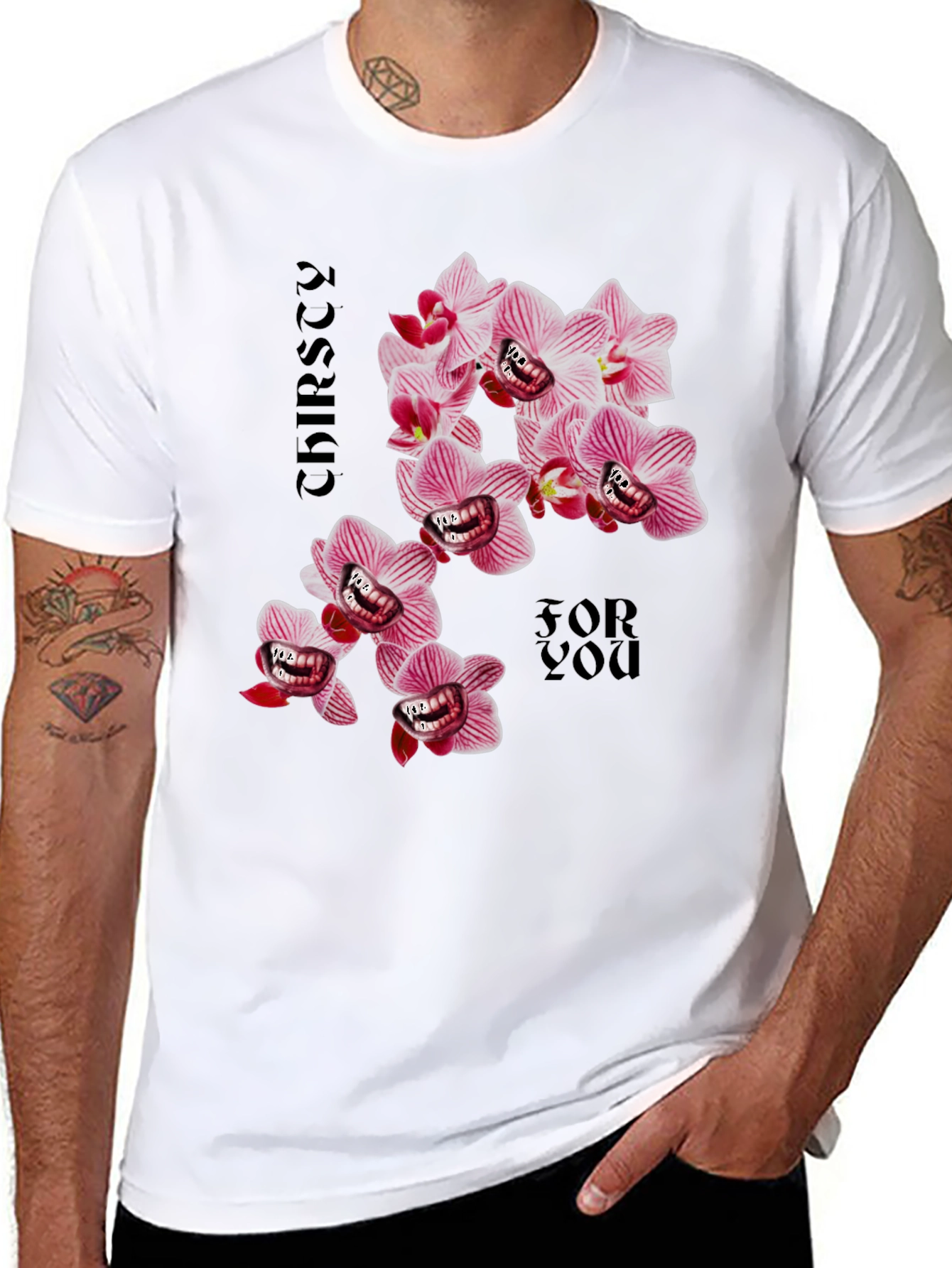 Thirsty For You Graphic Tee - Black