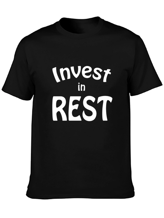 Invest In Rest Black T-Shirt