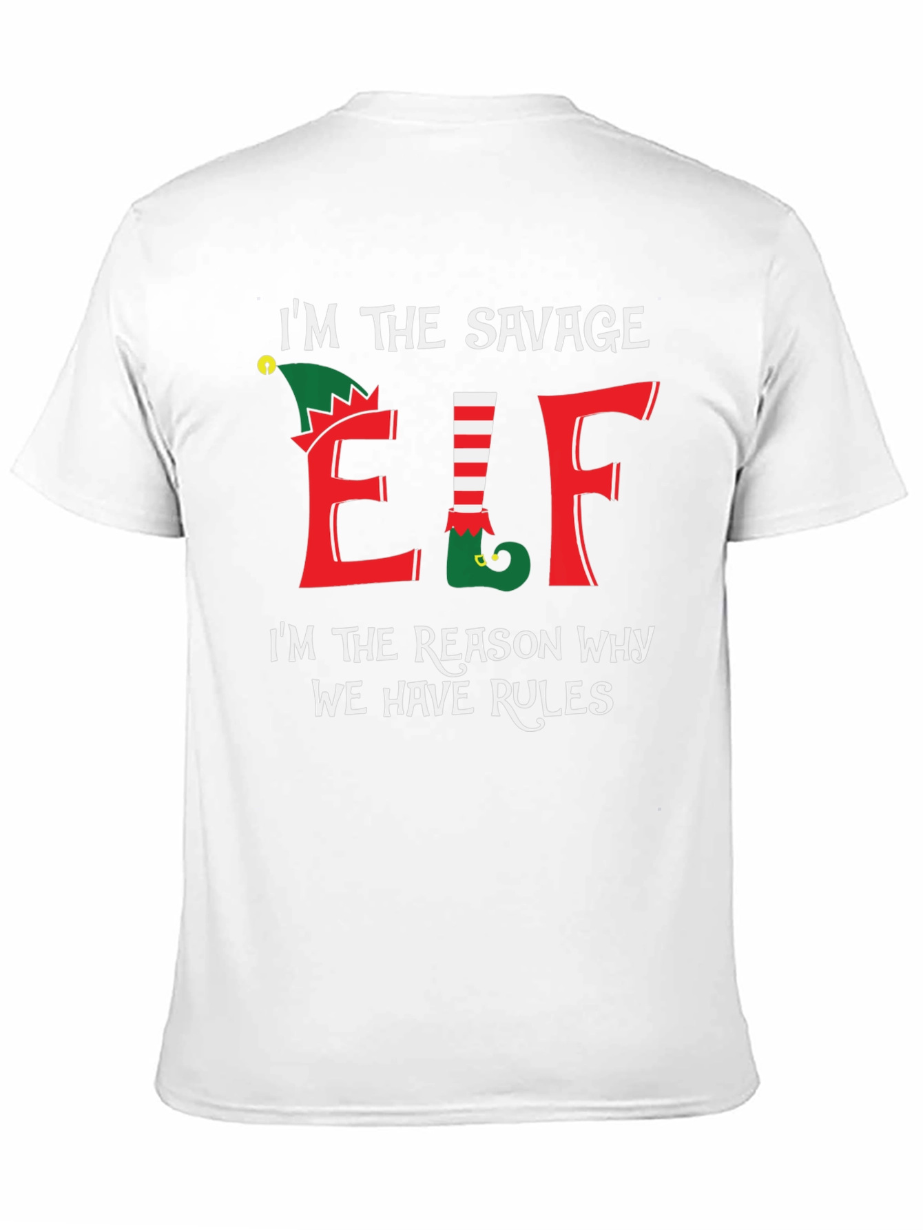 Savage Elf T-Shirt - Christmas Holiday Humor Tee