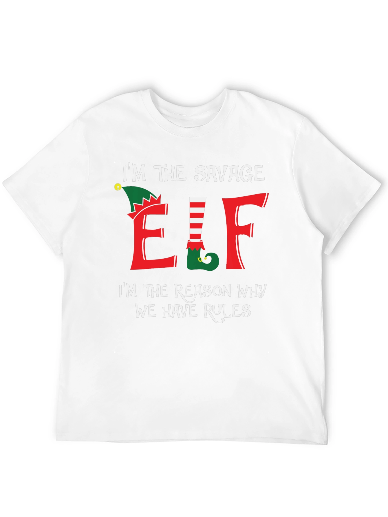 Savage Elf T-Shirt - Christmas Holiday Humor Tee