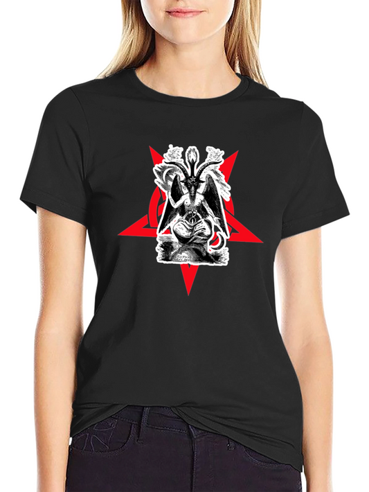 Baphomet Pentagram T-Shirt - Gothic Satanic Tee