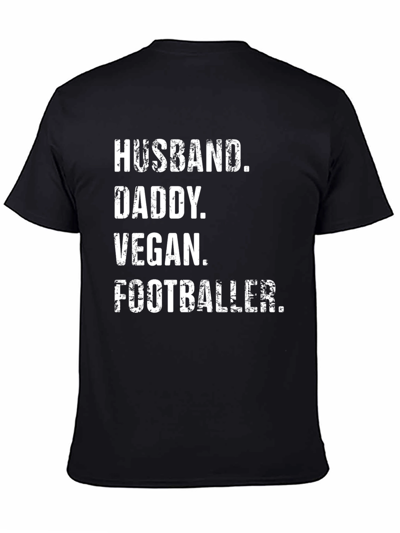 Husband Daddy Vegan Footballer T-Shirt