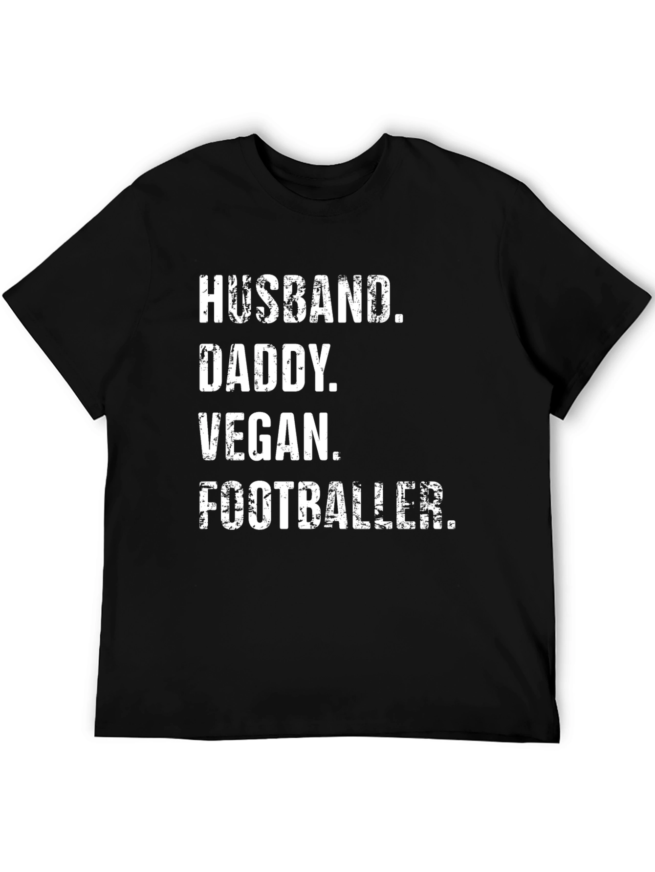 Husband Daddy Vegan Footballer T-Shirt