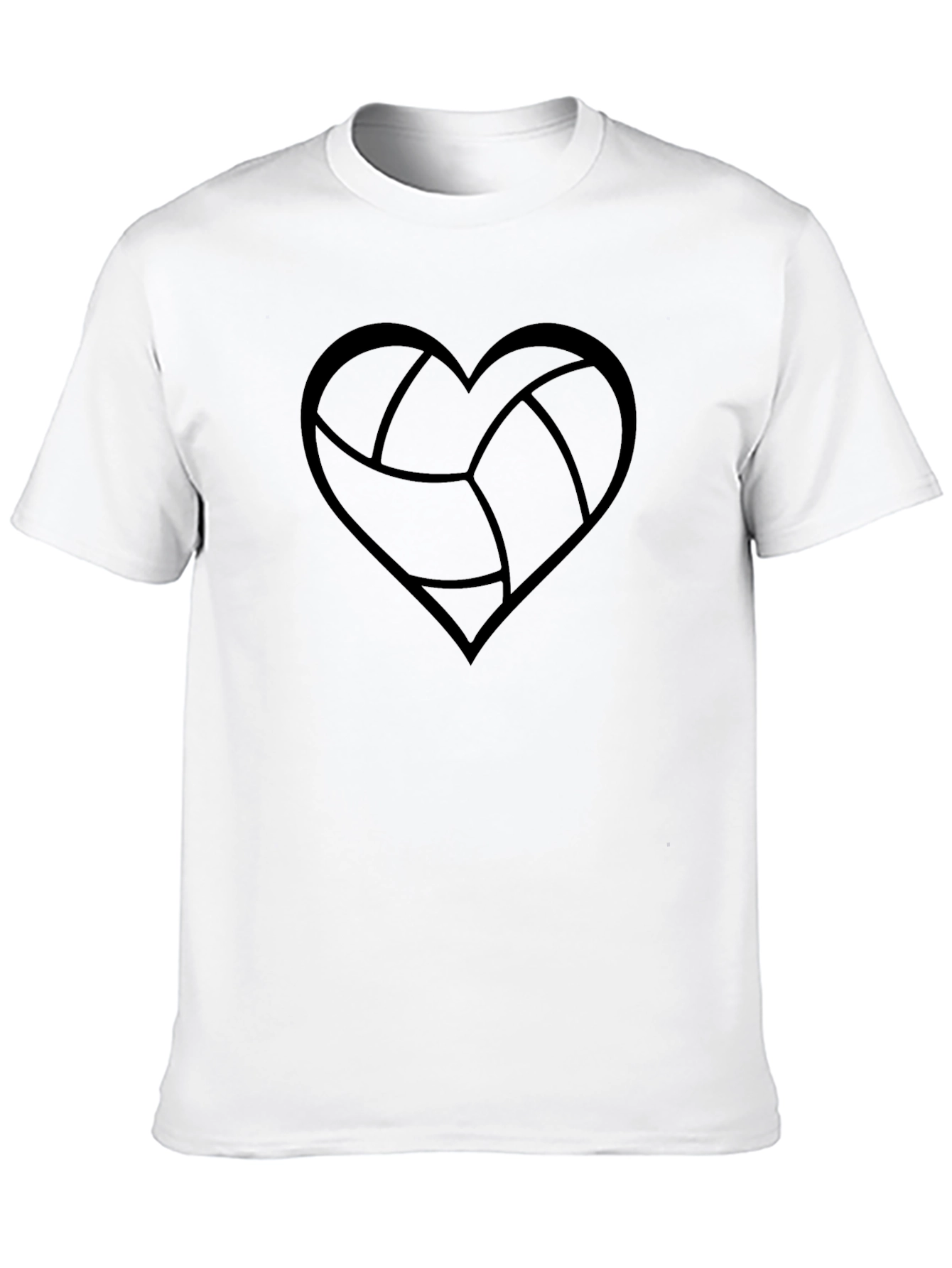 Volleyball Heart Graphic Tee - Sporty & Stylish
