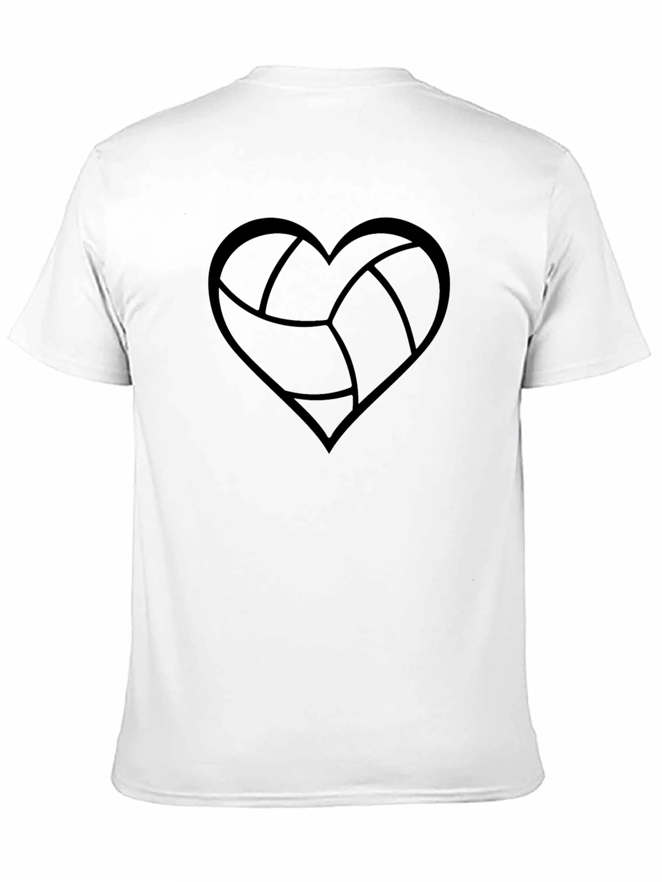 Volleyball Heart Graphic Tee - Sporty & Stylish