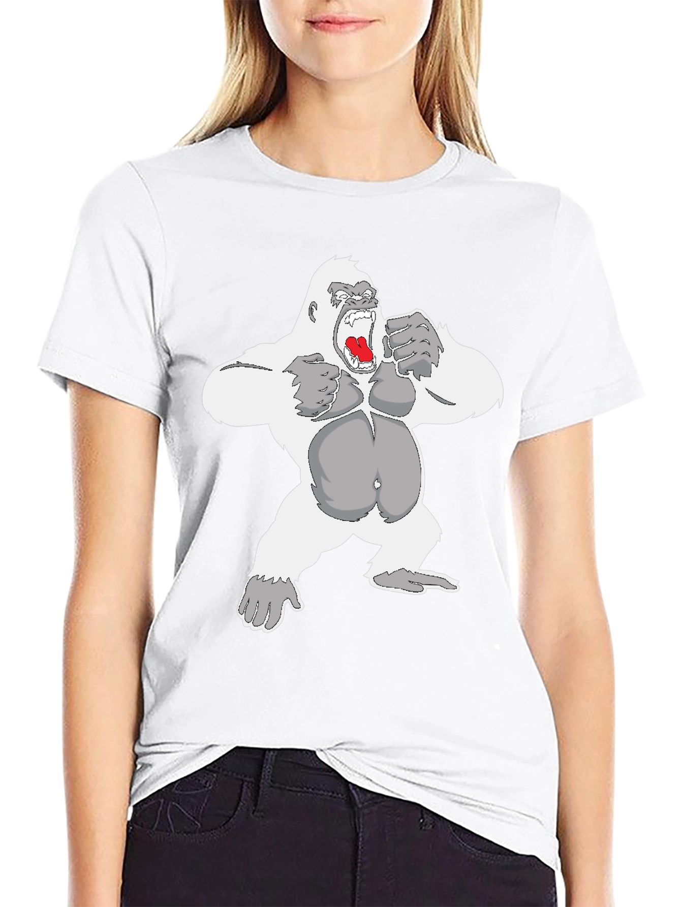 Angry Gorilla Graphic Tee - Mens Black T-Shirt