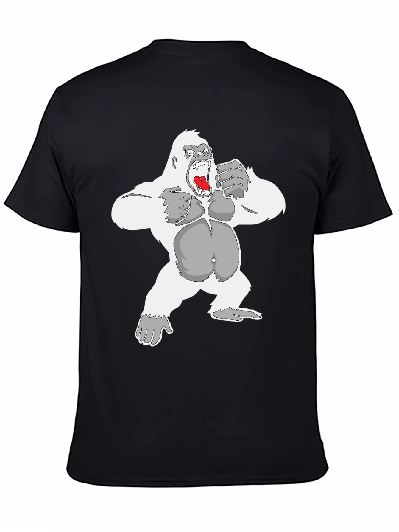 Angry Gorilla Graphic Tee - Mens Black T-Shirt