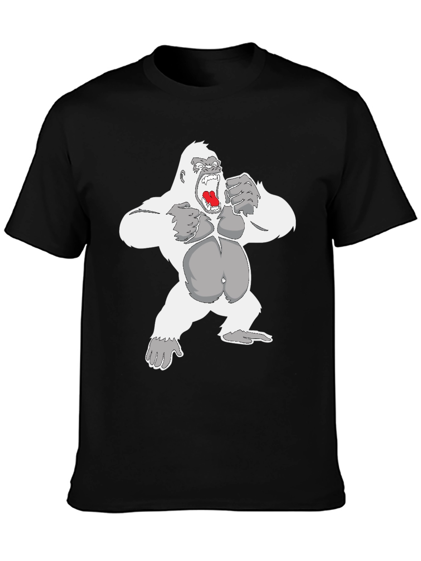 Angry Gorilla Graphic Tee - Mens Black T-Shirt