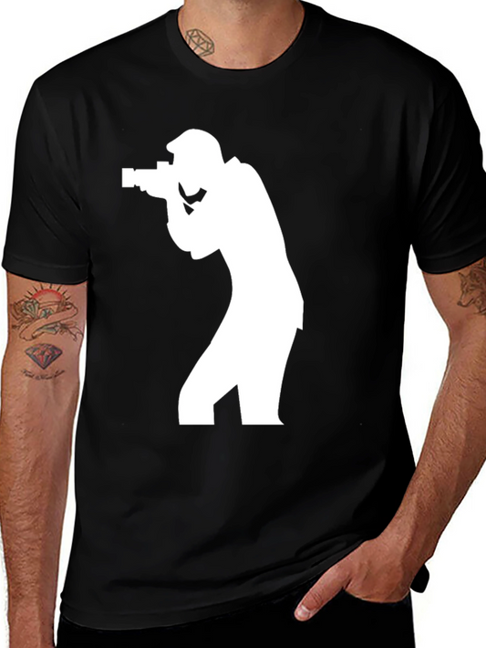 Photographer Graphic Tee - Mens Black T-Shirt