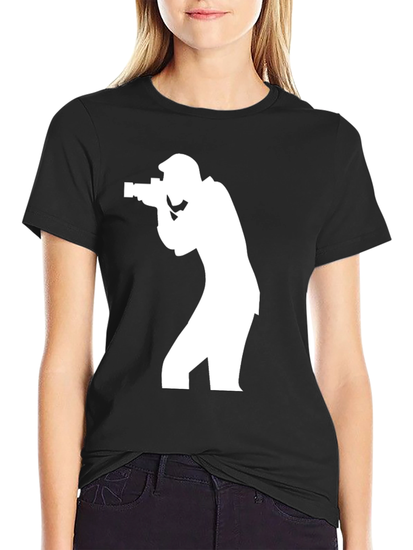 Photographer Graphic Tee - Mens Black T-Shirt