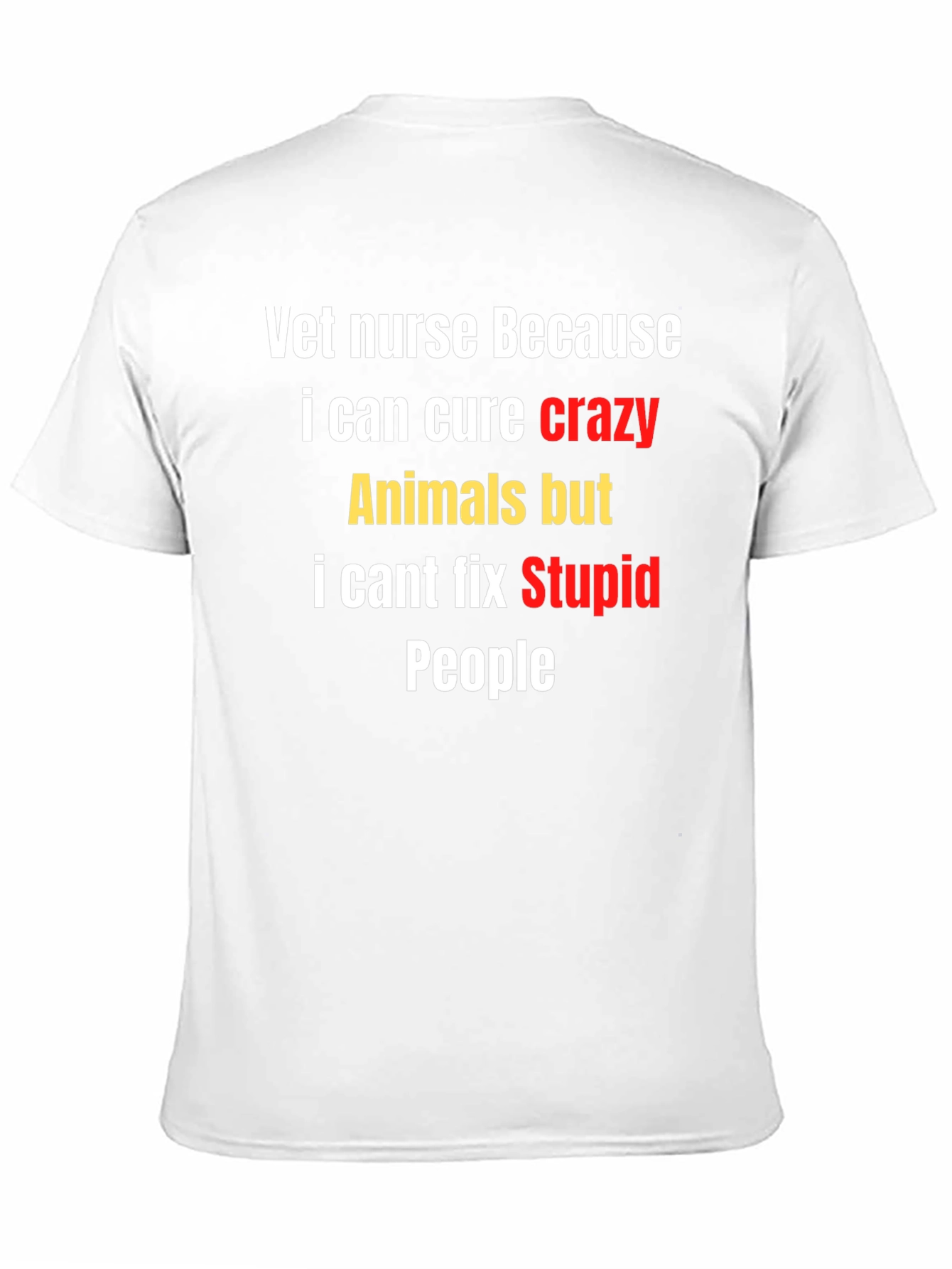 Vet Nurse Crazy Animals T-Shirt - Funny Unisex Tee