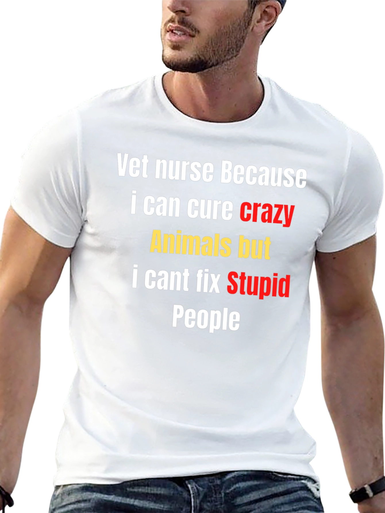 Vet Nurse Crazy Animals T-Shirt - Funny Unisex Tee