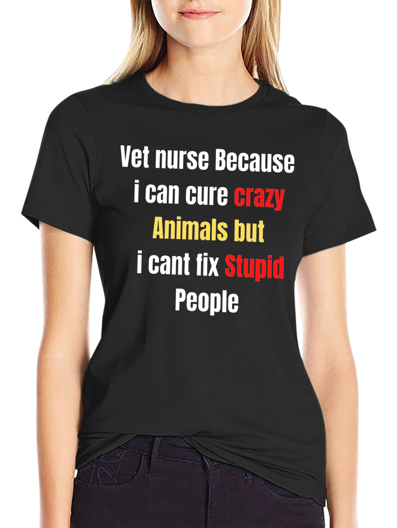 Vet Nurse Crazy Animals T-Shirt - Funny Unisex Tee