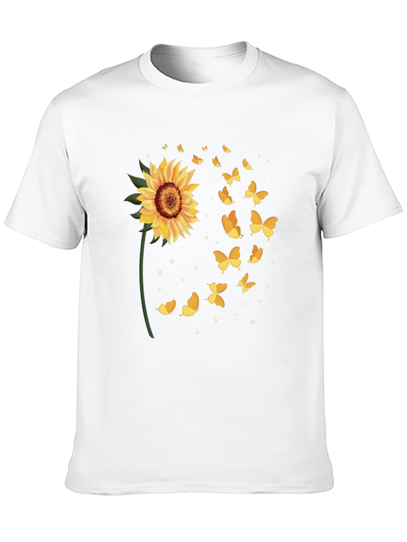 Sunflower Butterfly Graphic Tee