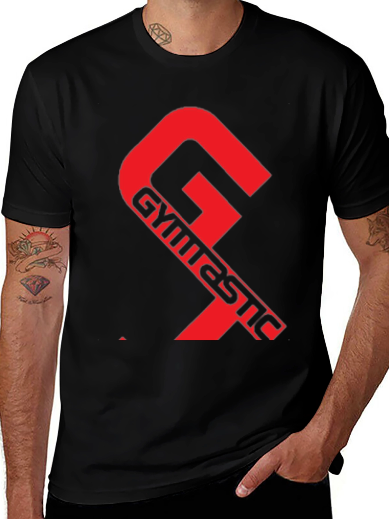 Gymnastic Black Graphic Tee