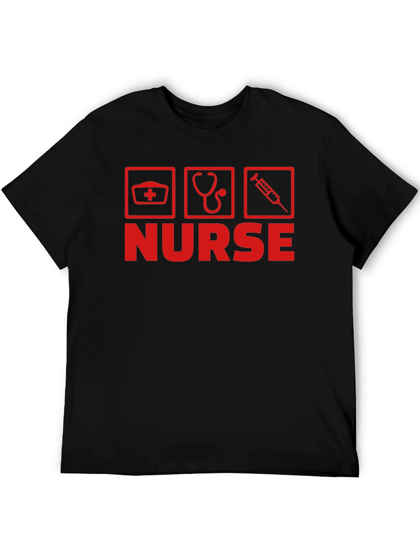 Nurse Symbol Graphic Tee - Black