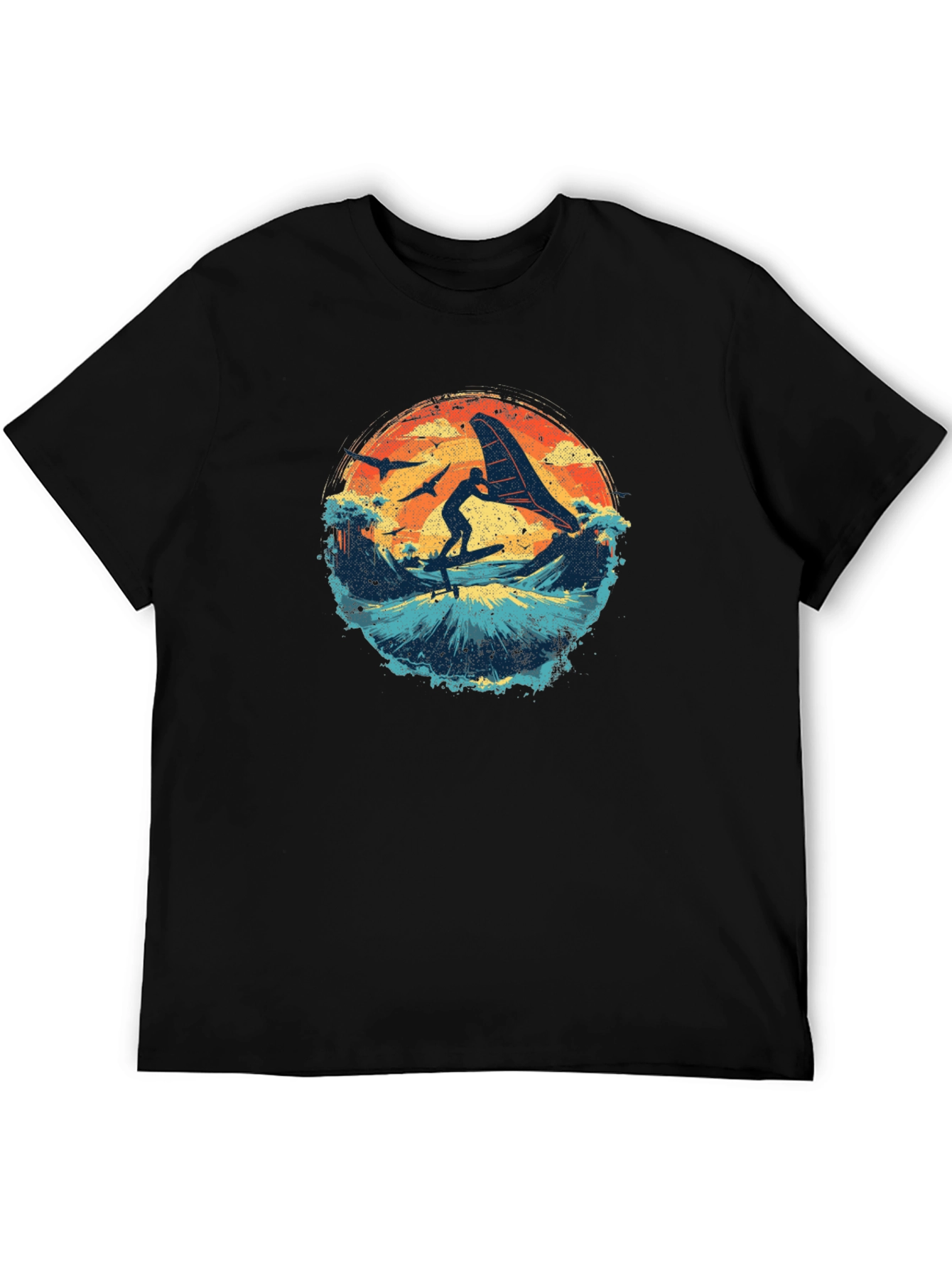 Surfing Sunset Graphic Tee