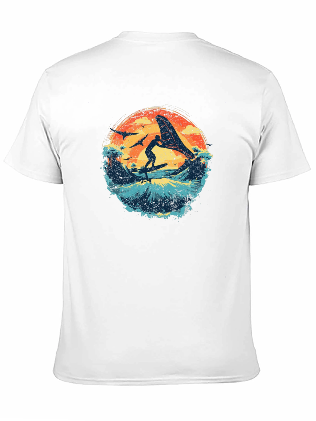 Surfing Sunset Graphic Tee