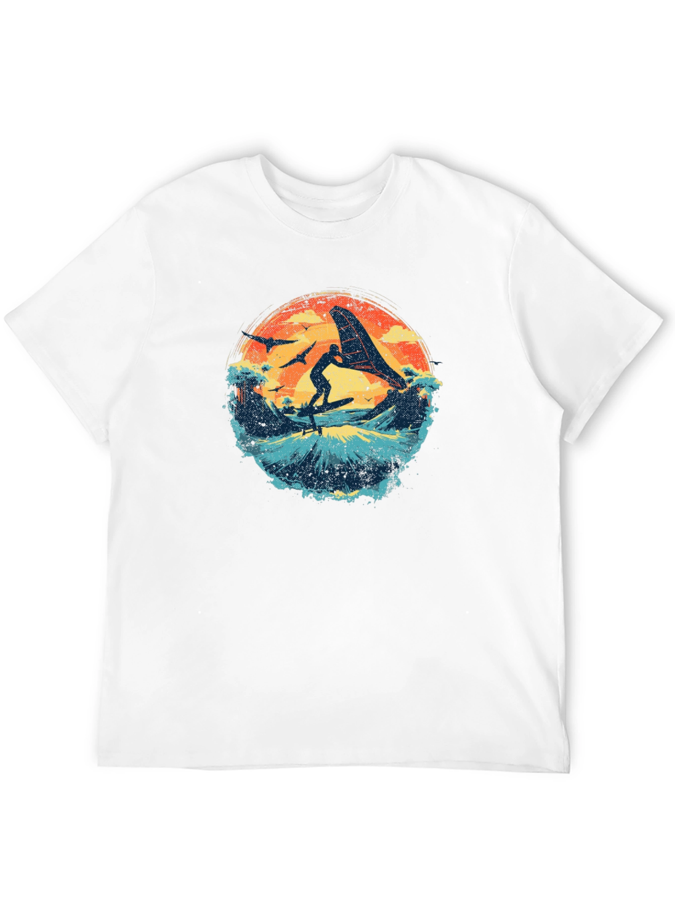 Surfing Sunset Graphic Tee
