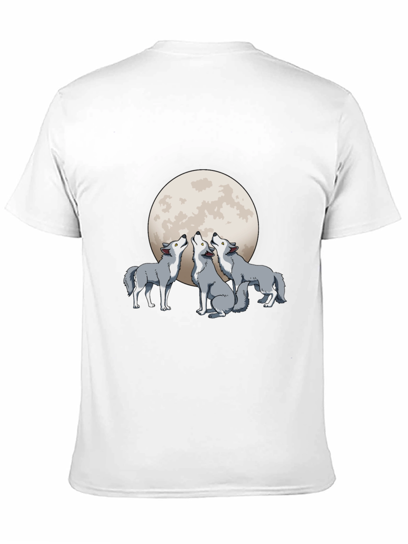 Wolf Moon Graphic T-Shirt - Black