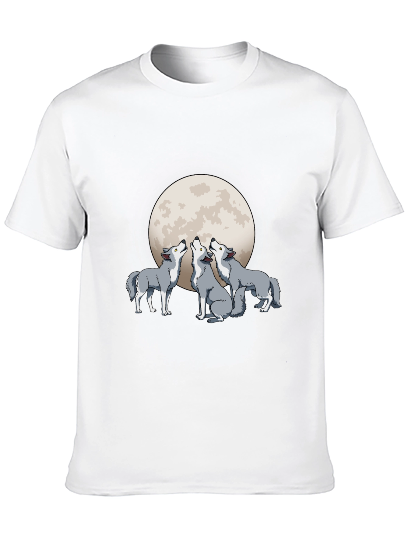 Wolf Moon Graphic T-Shirt - Black