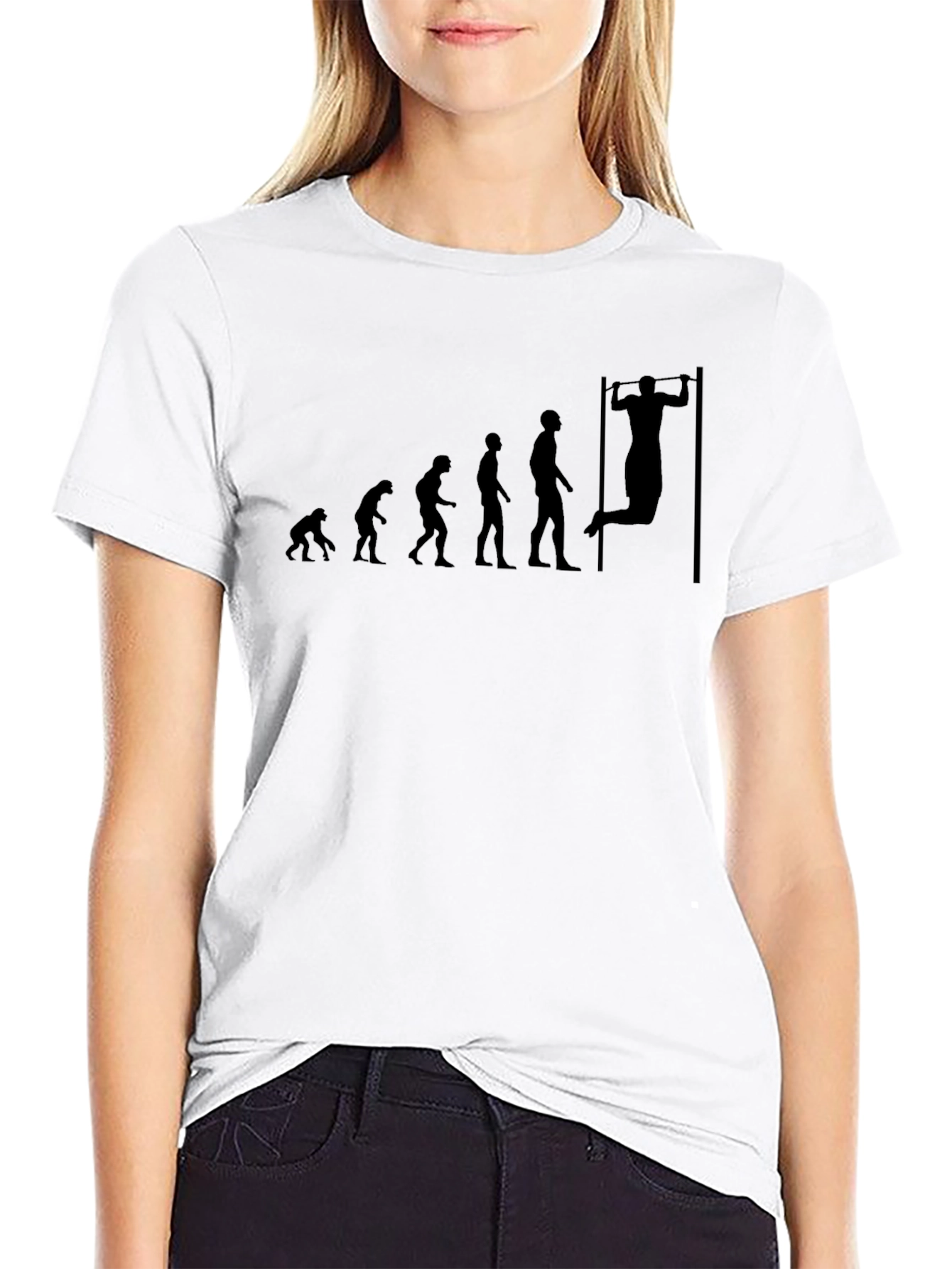 Evolution Pull-Up Black Graphic T-Shirt