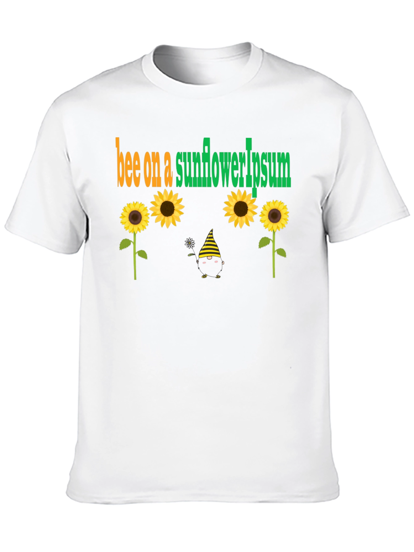 Bee on Sunflower Graphic T-Shirt