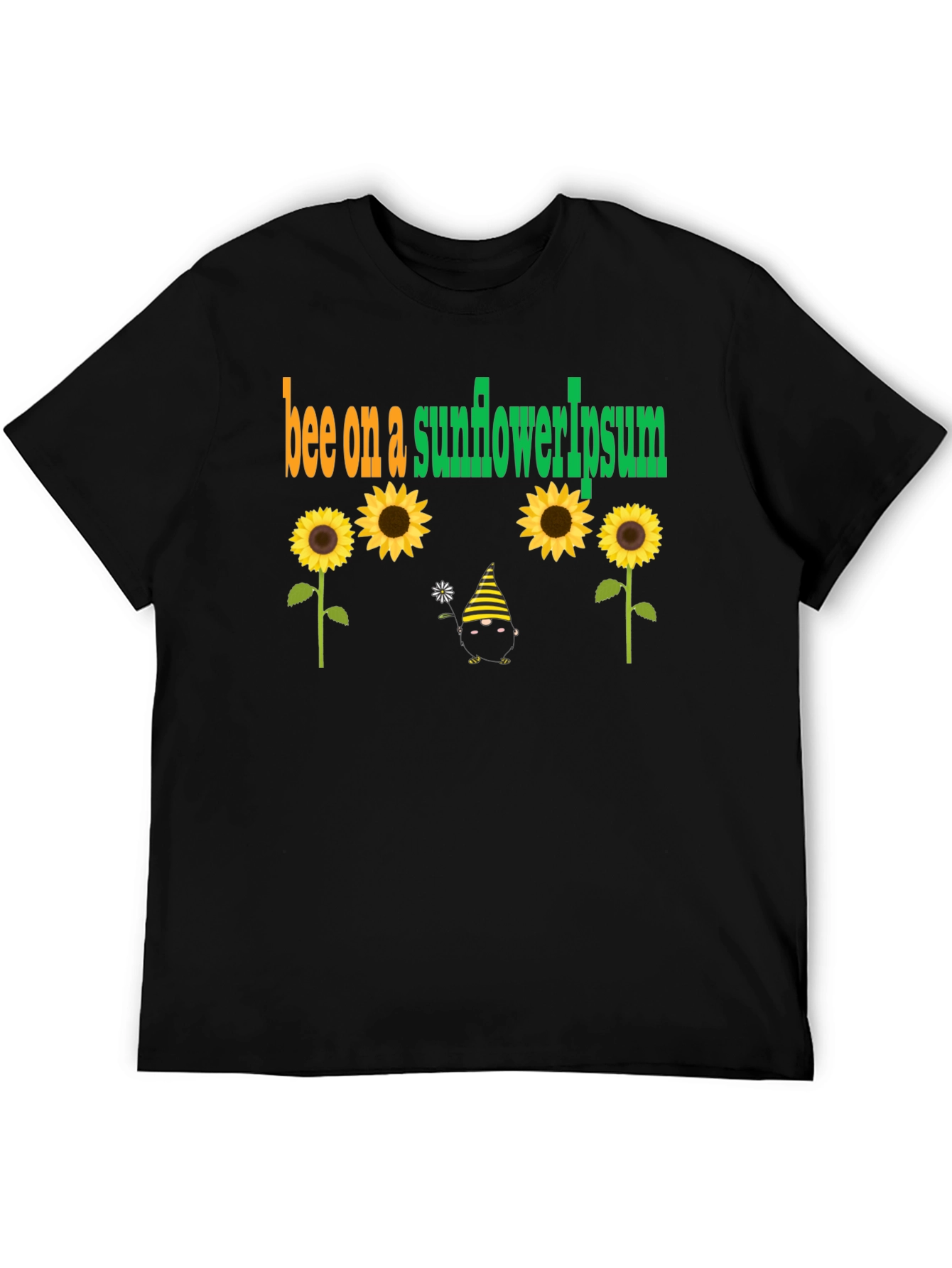 Bee on Sunflower Graphic T-Shirt