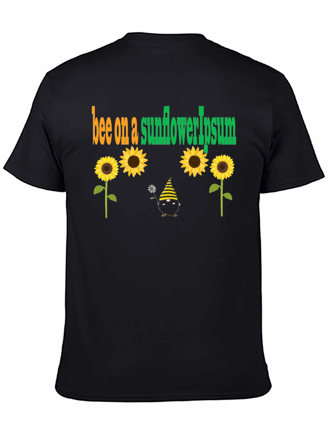 Bee on Sunflower Graphic T-Shirt