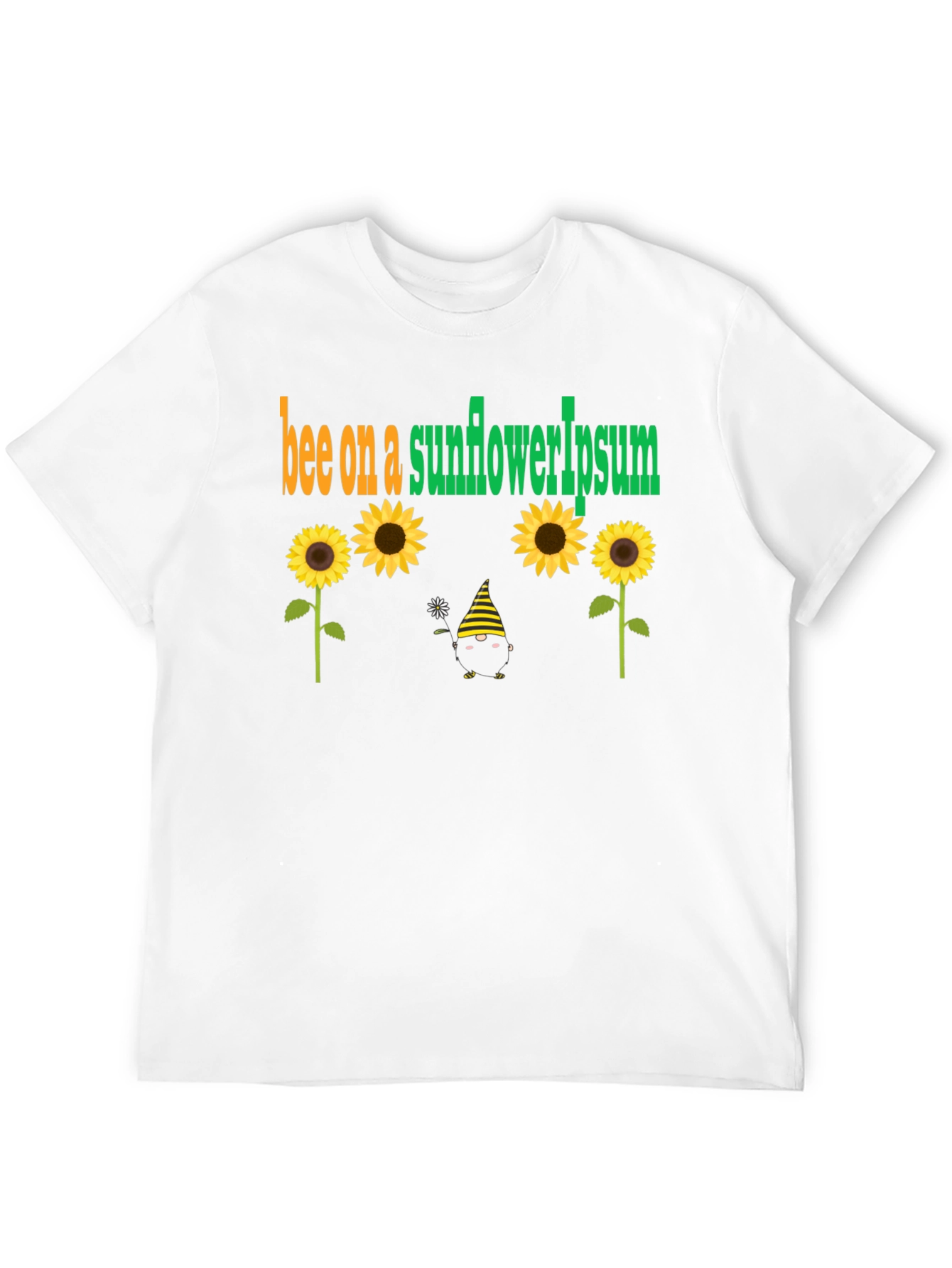 Bee on Sunflower Graphic T-Shirt