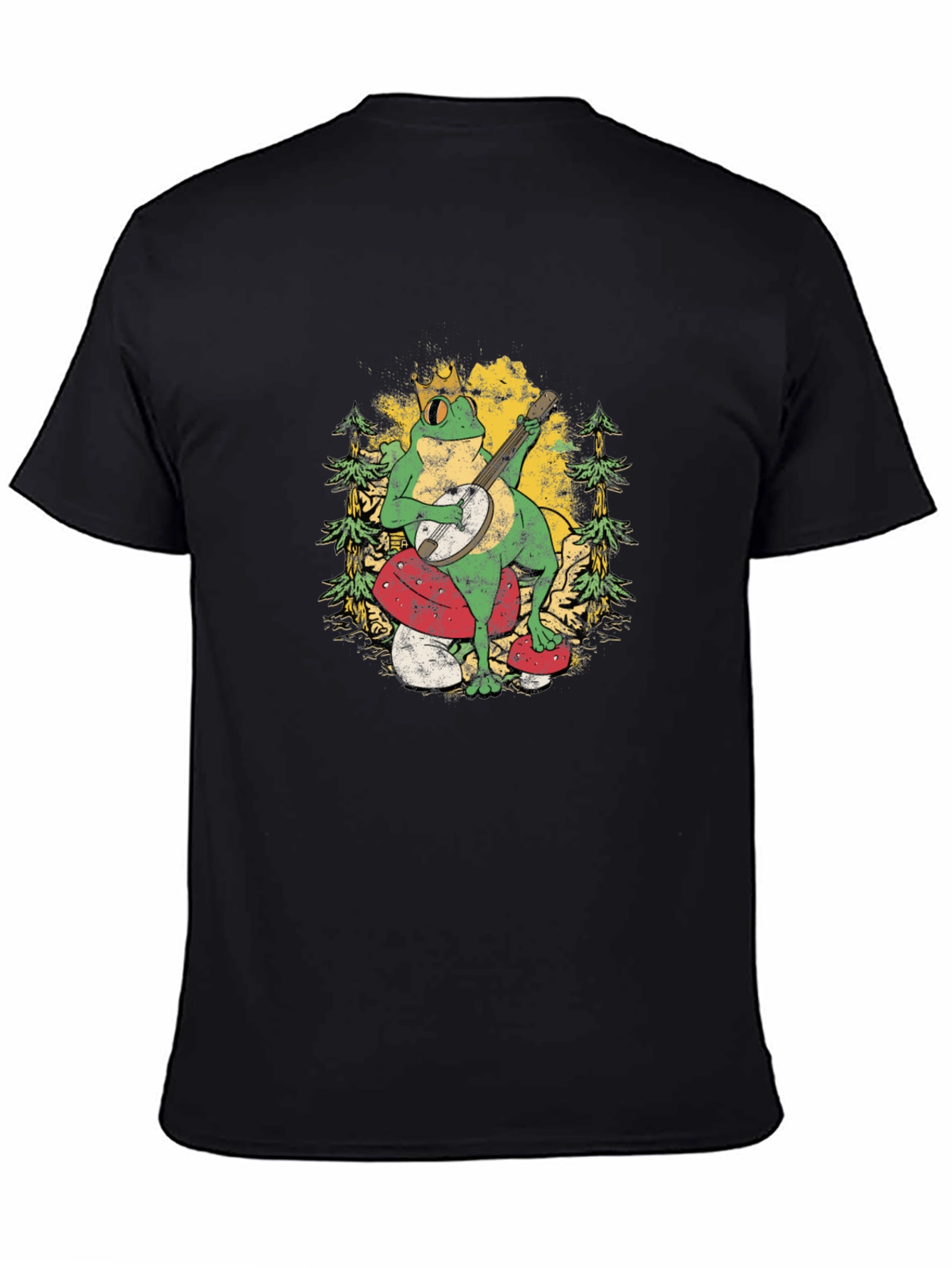Frog Banjo Player Graphic T-Shirt