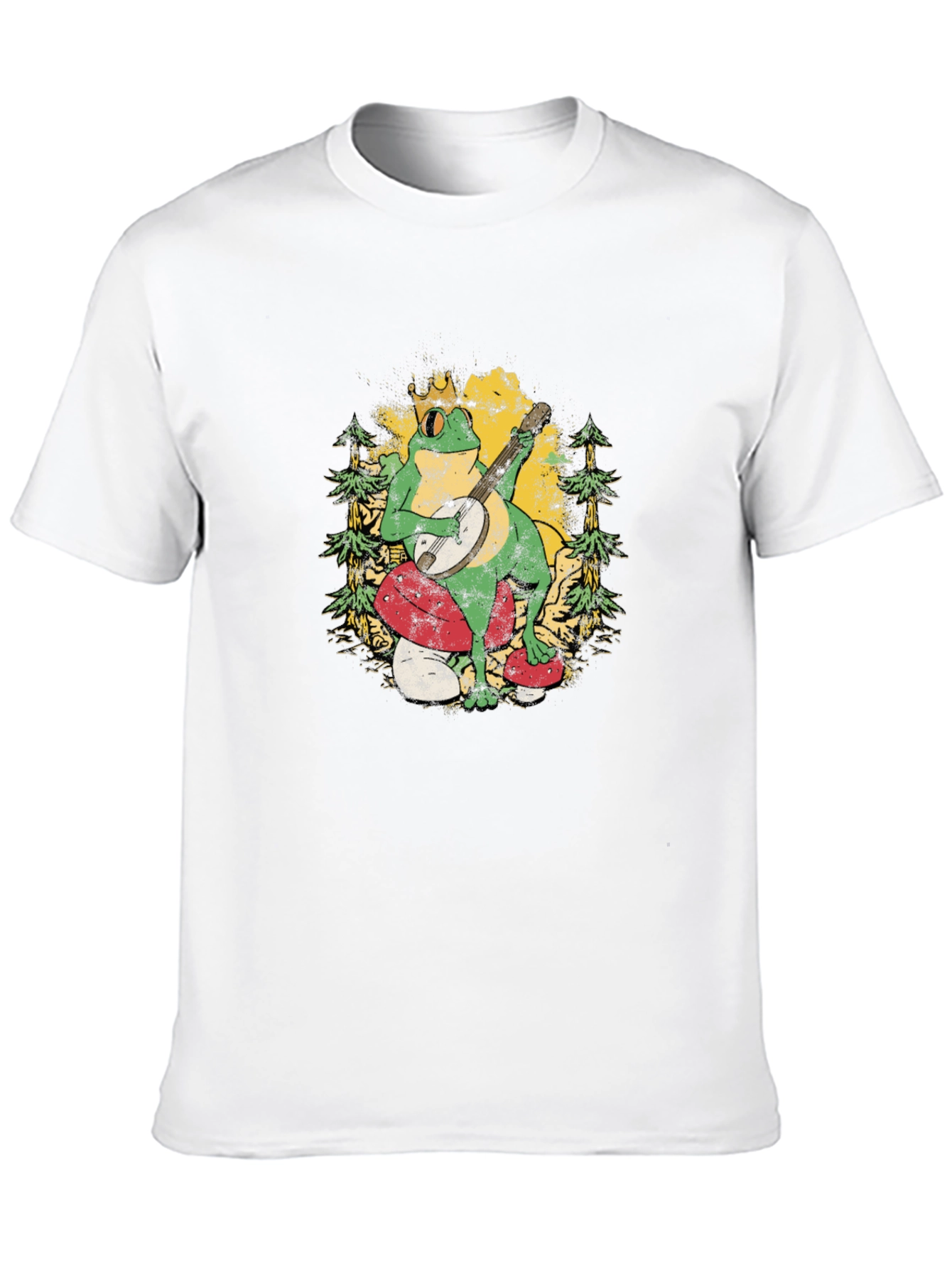 Frog Banjo Player Graphic T-Shirt
