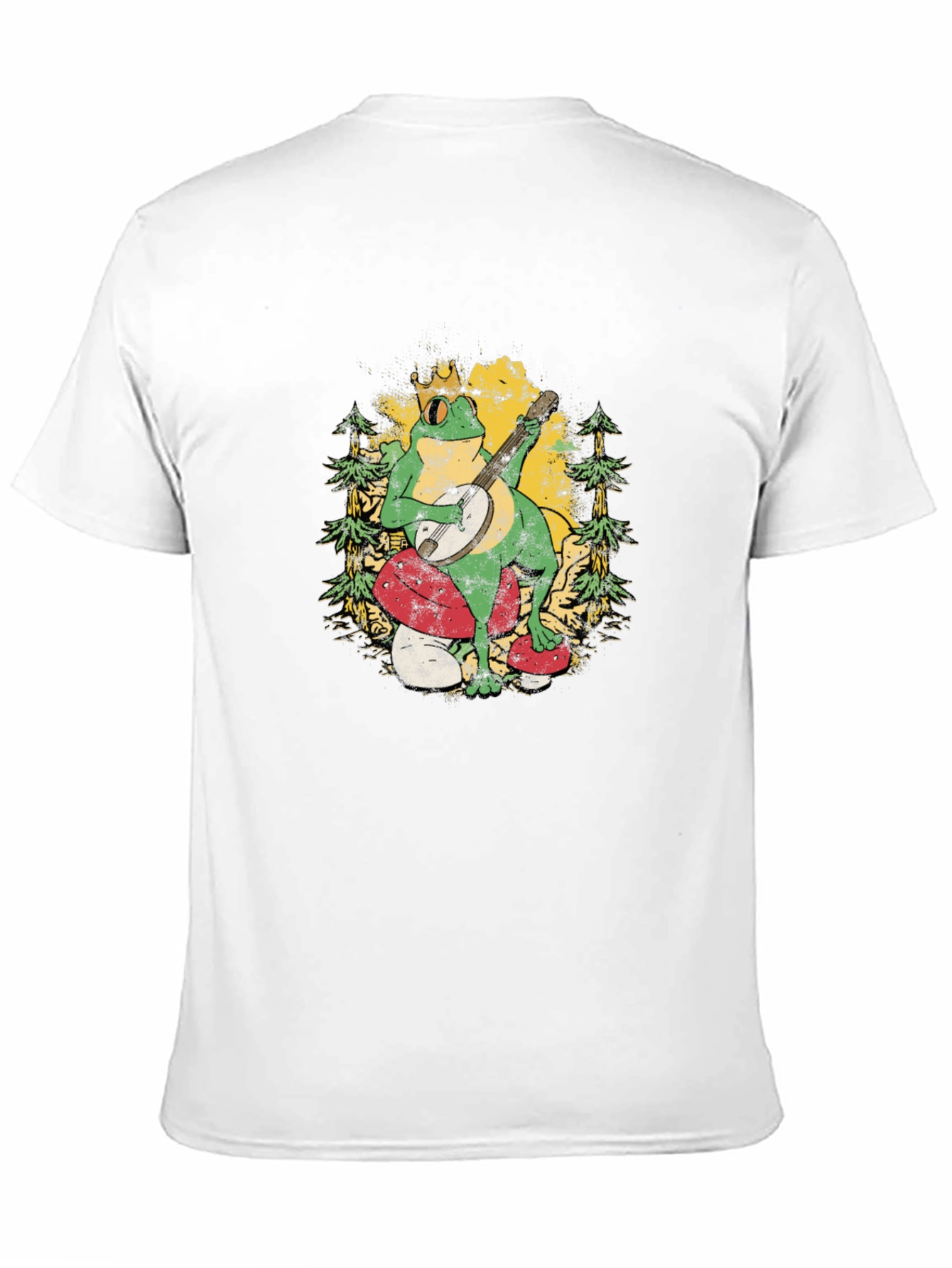 Frog Banjo Player Graphic T-Shirt