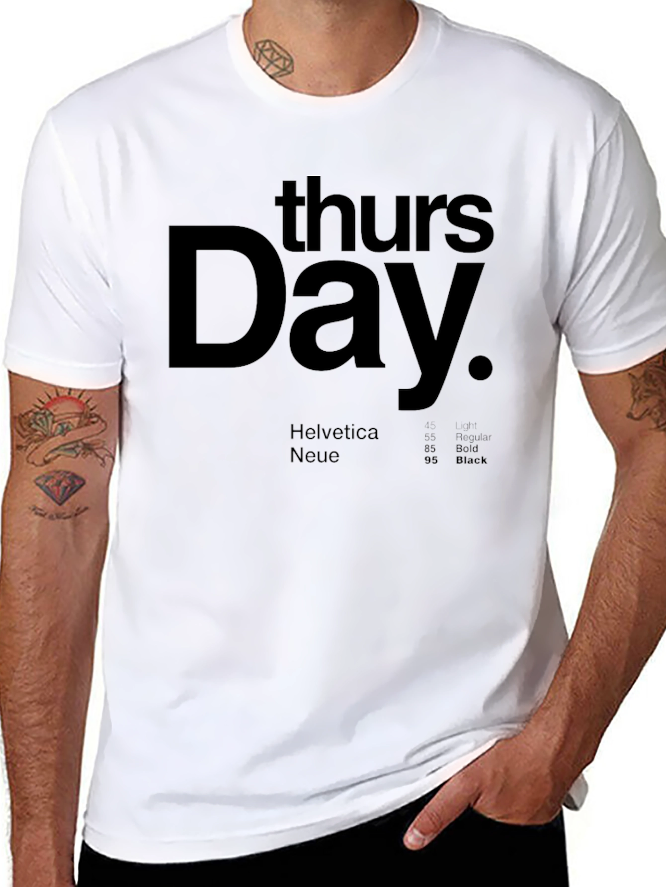 Thursday Graphic T-Shirt - Black Crew Neck Tee