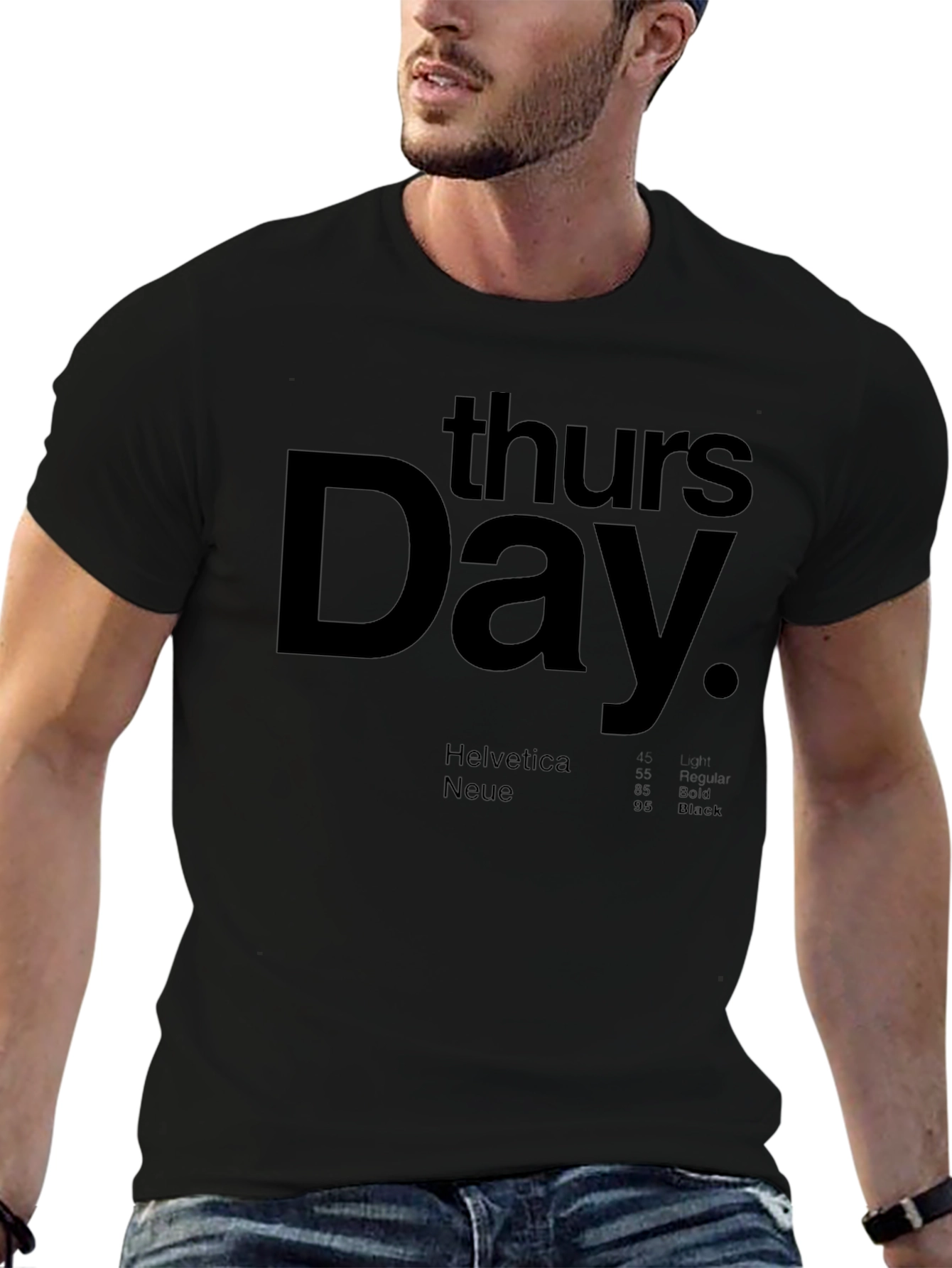 Thursday Graphic T-Shirt - Black Crew Neck Tee
