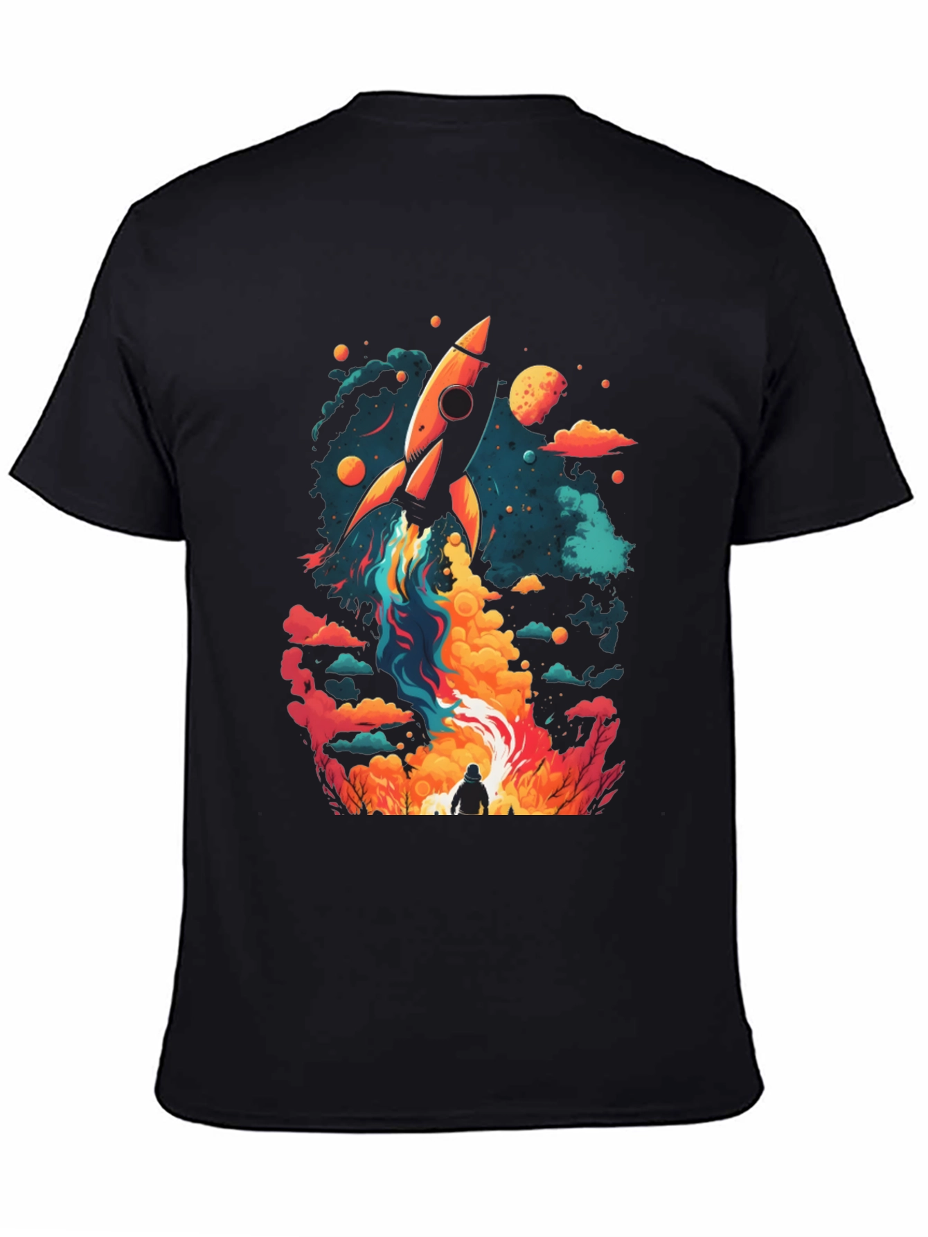 Rocket Launch Graphic Tee - Space Adventure Shirt