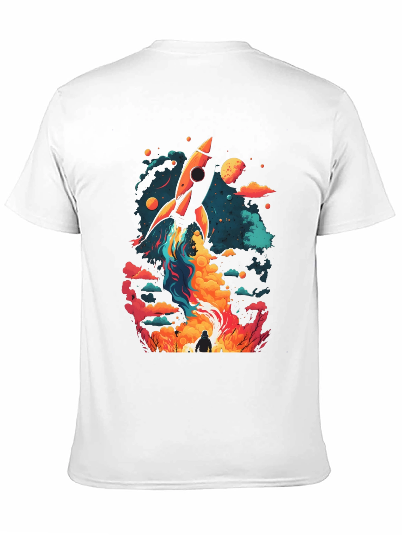Rocket Launch Graphic Tee - Space Adventure Shirt