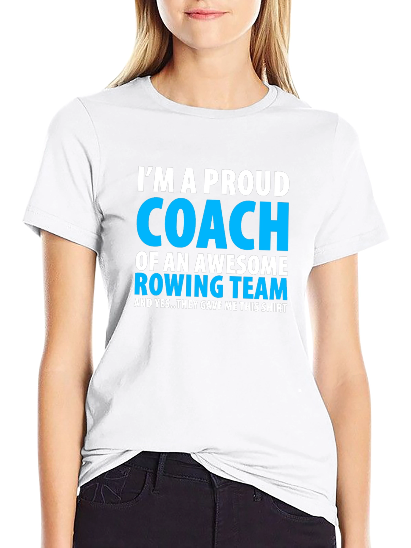 Proud Rowing Coach T-Shirt - Awesome Team Gift!