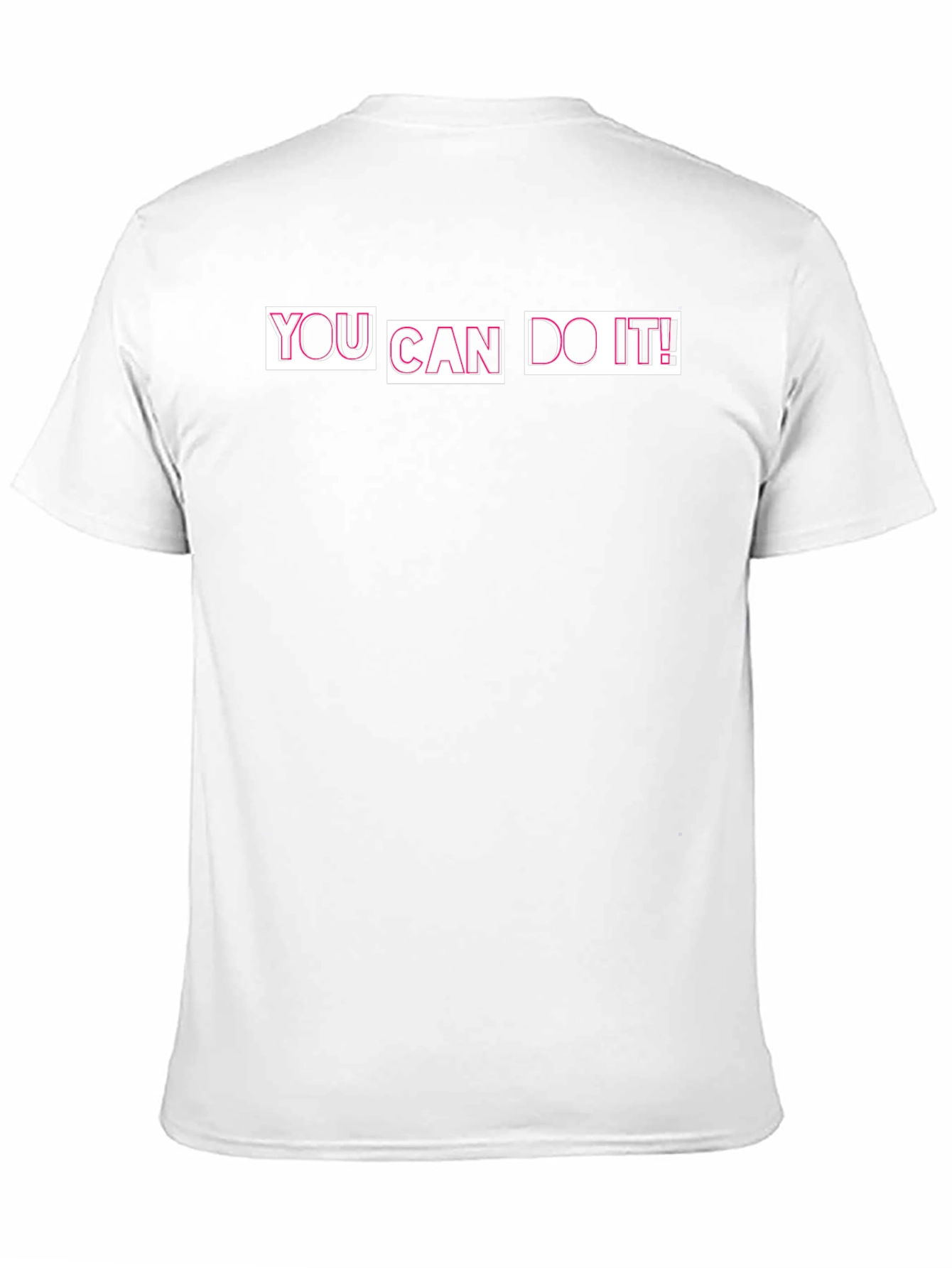 Motivational Black T-Shirt - You Can Do It!