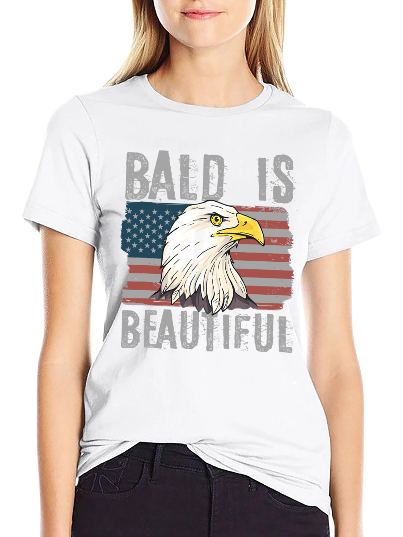 Bald Is Beautiful Eagle T-Shirt