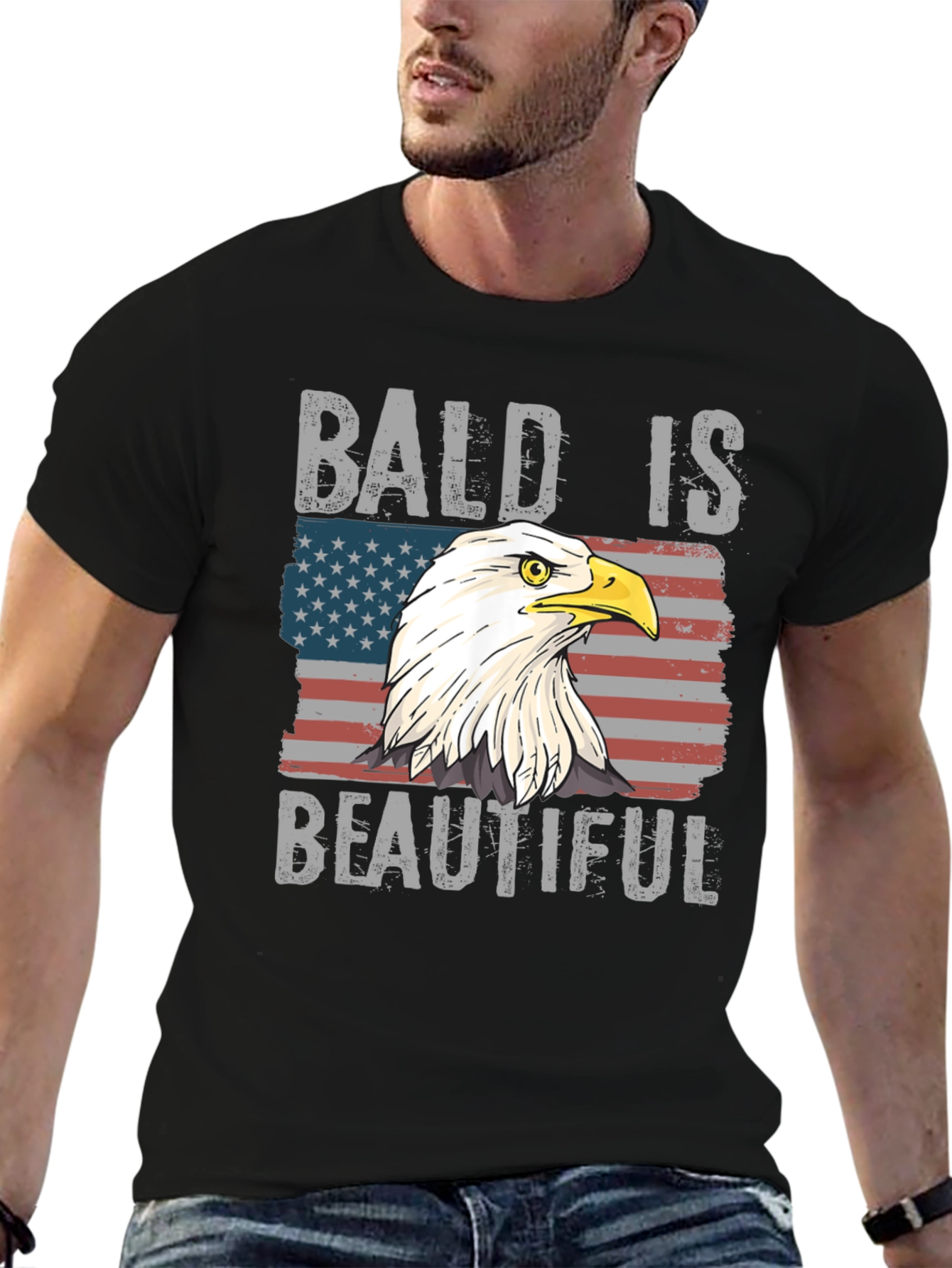 Bald Is Beautiful Eagle T-Shirt