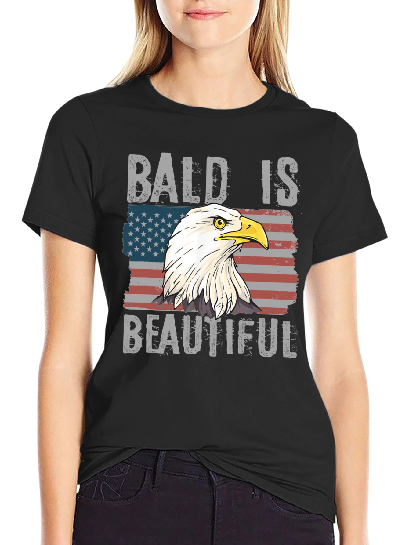 Bald Is Beautiful Eagle T-Shirt