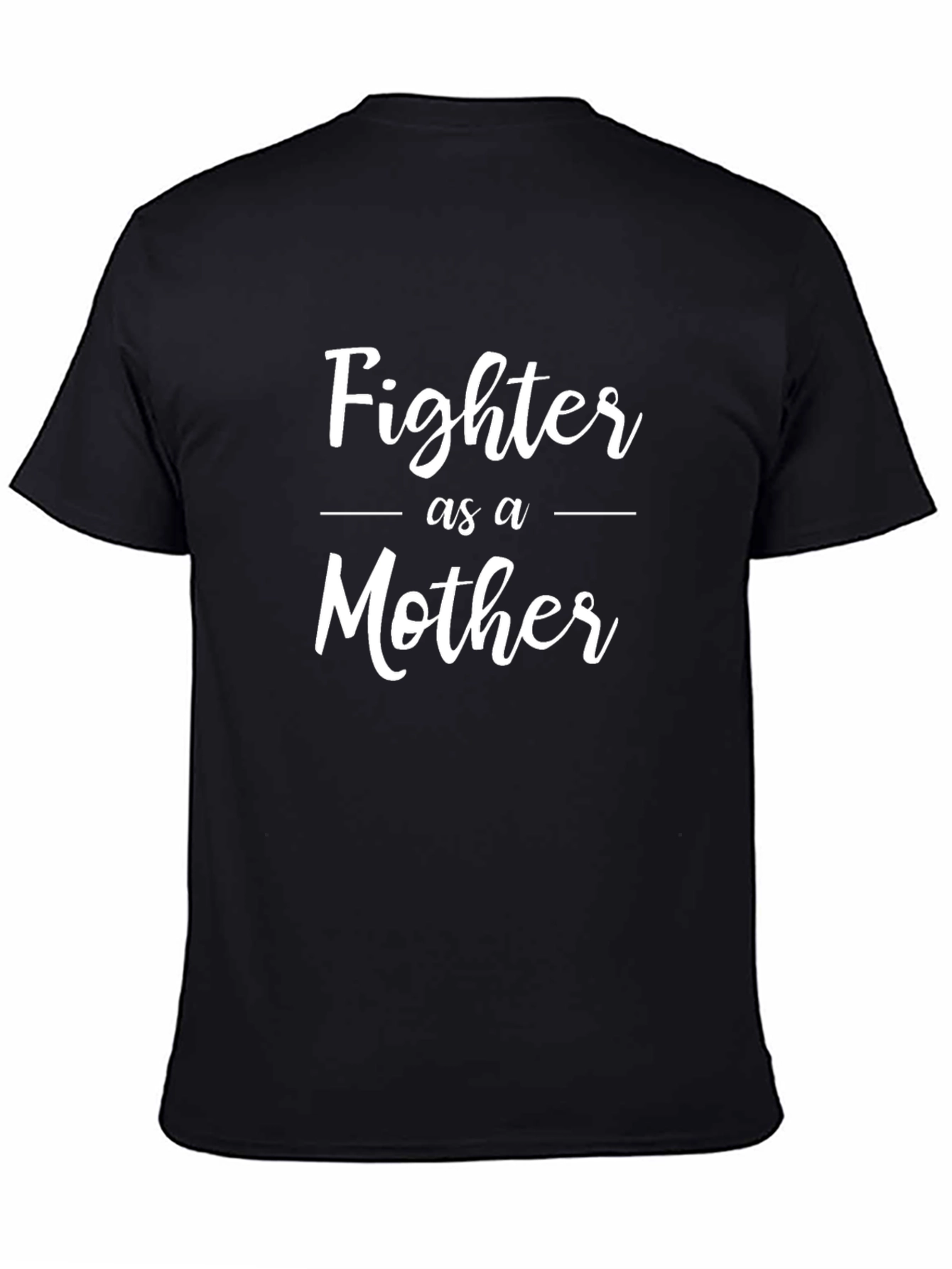 Fighter as a Mother Graphic T-Shirt - Black