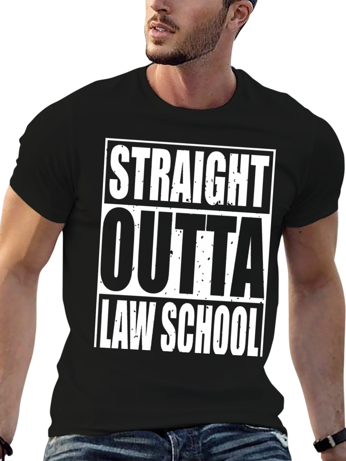 Straight Outta Law School T-Shirt - Graduation Gift