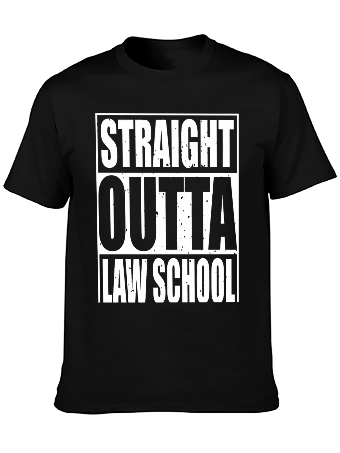 Straight Outta Law School T-Shirt - Graduation Gift