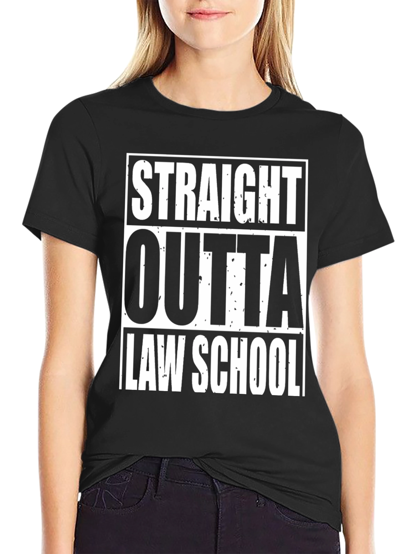 Straight Outta Law School T-Shirt - Graduation Gift