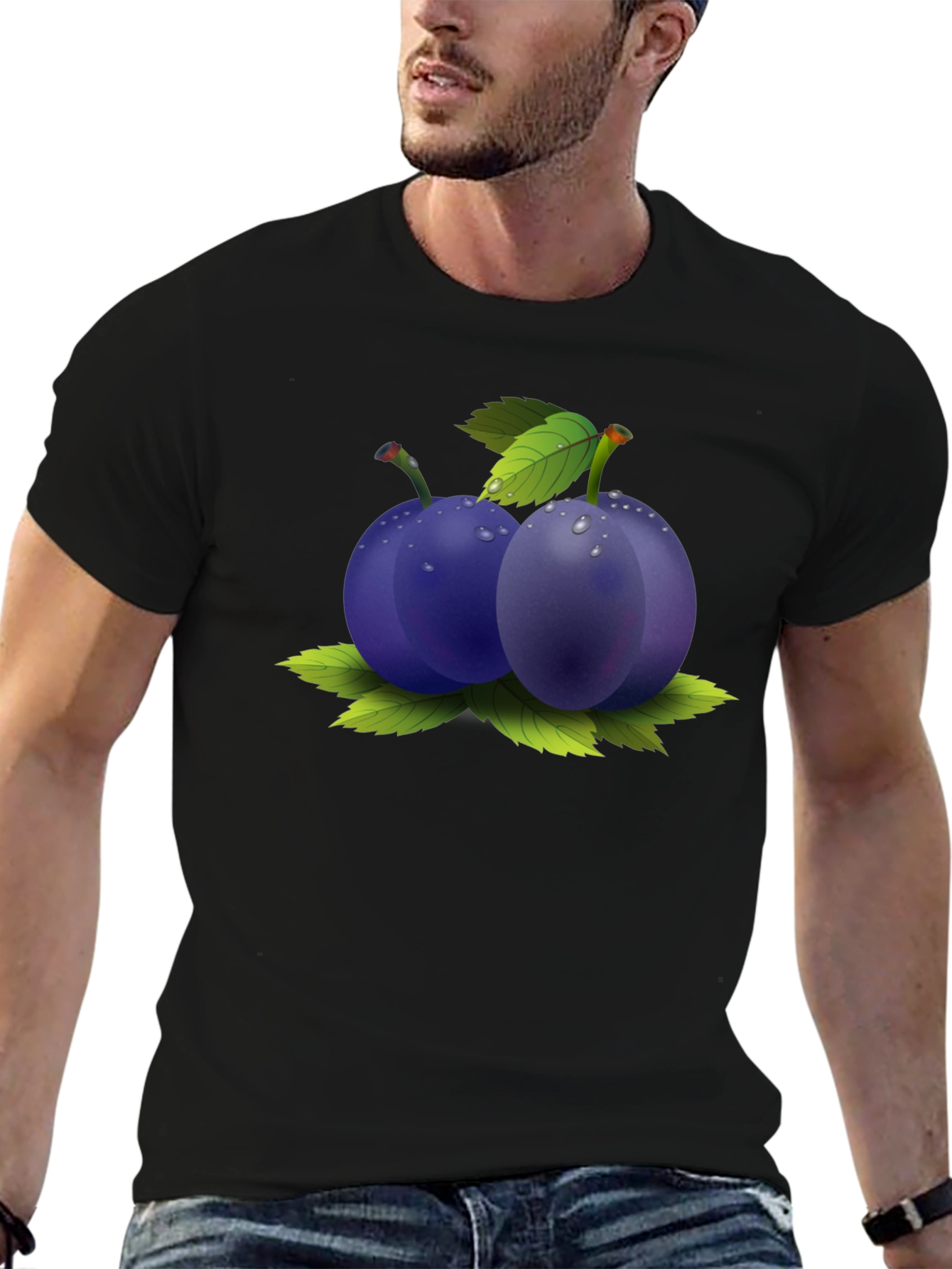 Plum Design Black T-Shirt