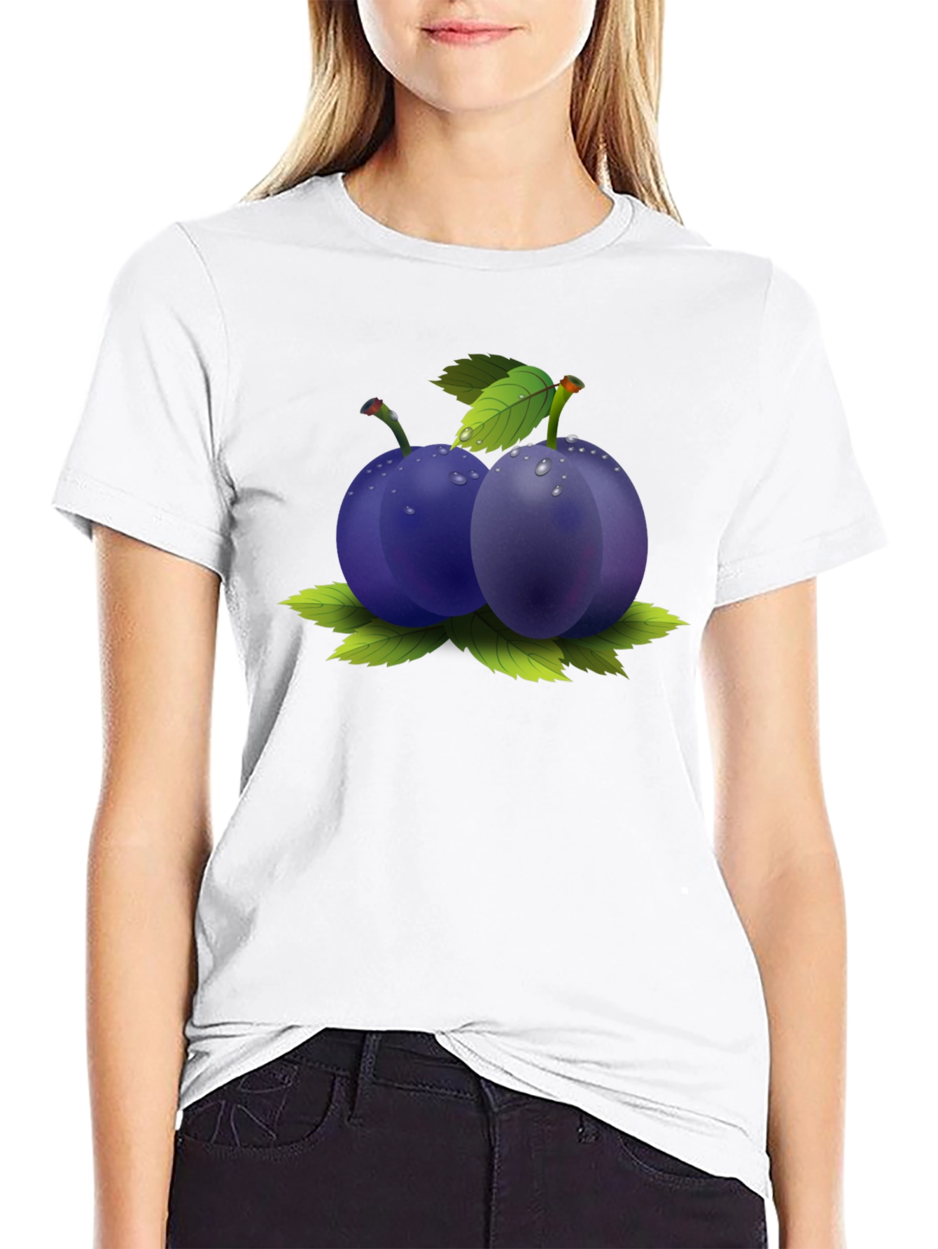 Plum Design Black T-Shirt
