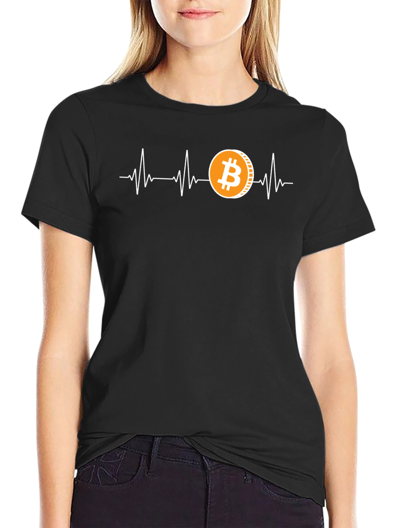 Bitcoin Heartbeat T-Shirt Crypto Currency Tee